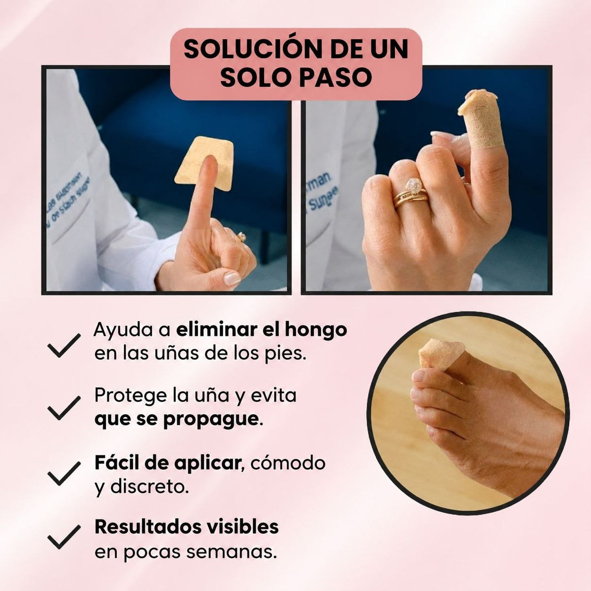 PARCHES ANTI-HONGOS PARA UÑAS